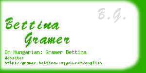 bettina gramer business card